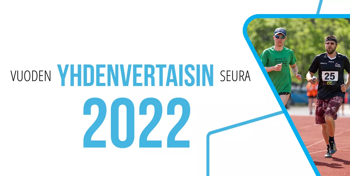 Vuoden yhdenvertaisin seura 2022 -mainoskuva. 